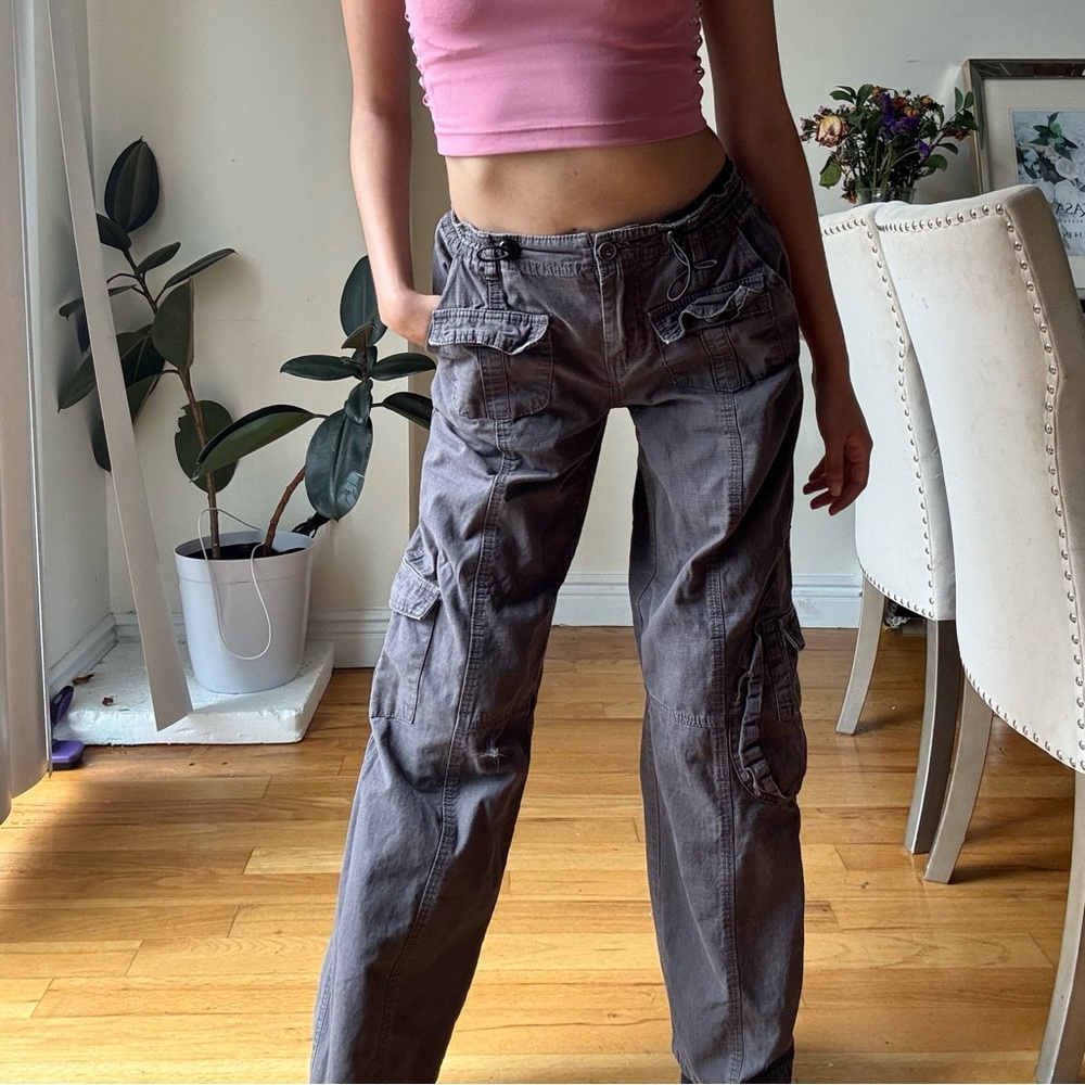 Brandy Melville Grey Wide Leg Pants